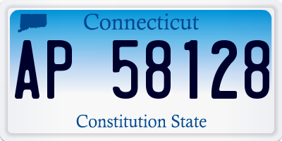 CT license plate AP58128