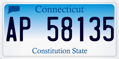 CT license plate AP58135