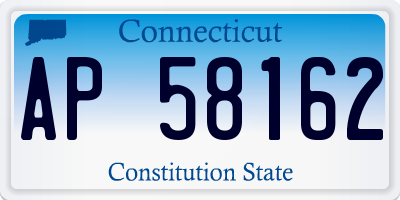 CT license plate AP58162