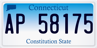CT license plate AP58175