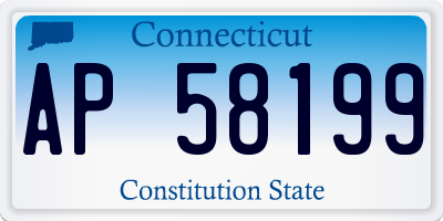 CT license plate AP58199