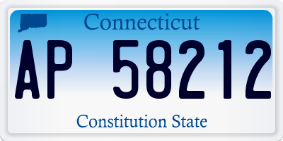 CT license plate AP58212