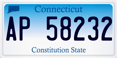 CT license plate AP58232