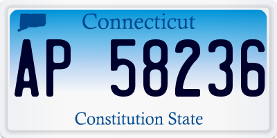 CT license plate AP58236