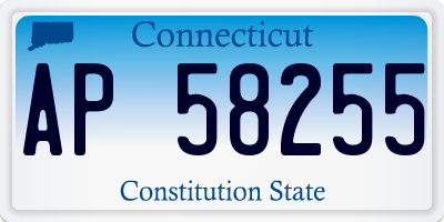 CT license plate AP58255