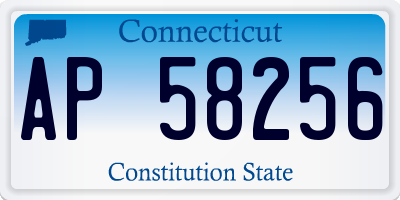 CT license plate AP58256