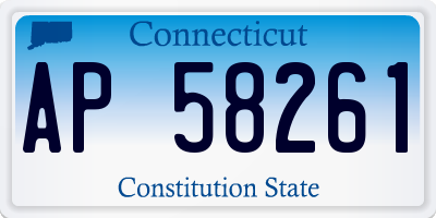 CT license plate AP58261