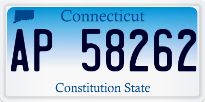 CT license plate AP58262