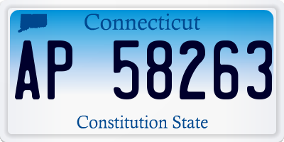 CT license plate AP58263