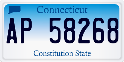 CT license plate AP58268