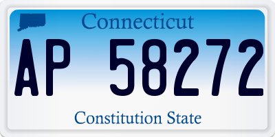 CT license plate AP58272