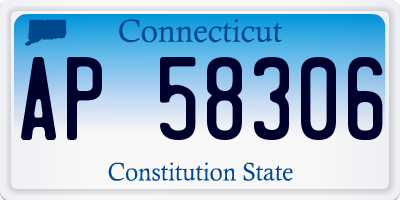 CT license plate AP58306