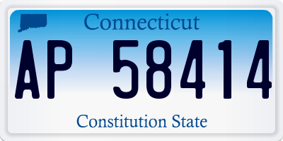 CT license plate AP58414
