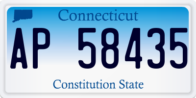 CT license plate AP58435