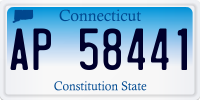 CT license plate AP58441