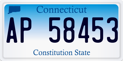 CT license plate AP58453