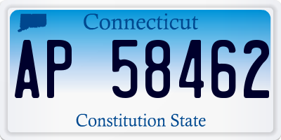 CT license plate AP58462