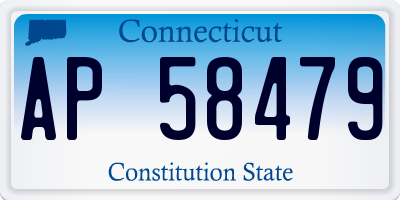 CT license plate AP58479