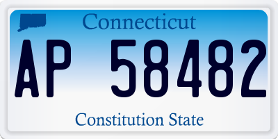 CT license plate AP58482