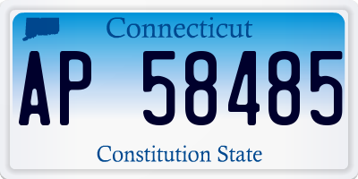 CT license plate AP58485