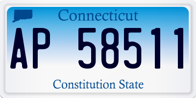 CT license plate AP58511