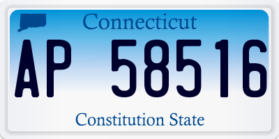 CT license plate AP58516