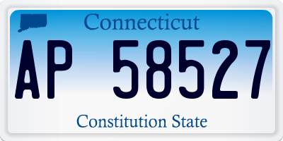 CT license plate AP58527