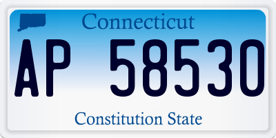 CT license plate AP58530