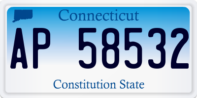 CT license plate AP58532
