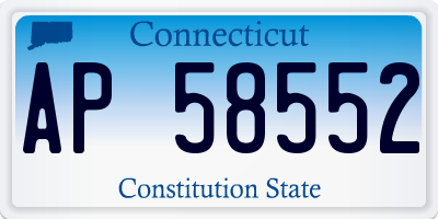 CT license plate AP58552