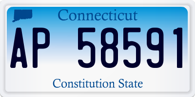 CT license plate AP58591