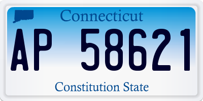 CT license plate AP58621