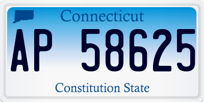 CT license plate AP58625