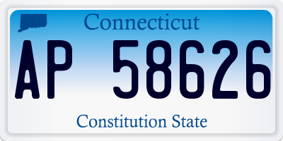 CT license plate AP58626