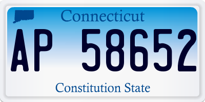 CT license plate AP58652
