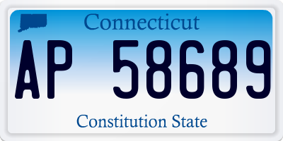 CT license plate AP58689