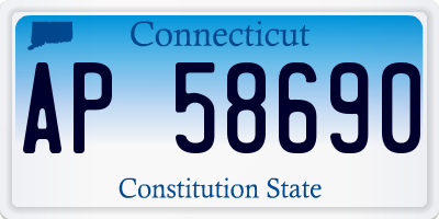 CT license plate AP58690