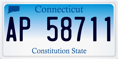 CT license plate AP58711