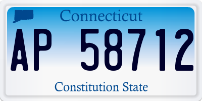 CT license plate AP58712