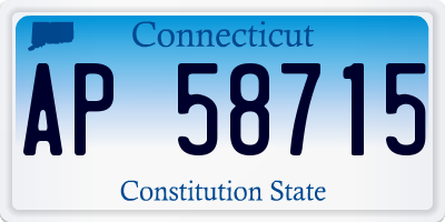 CT license plate AP58715