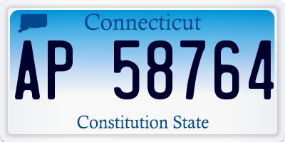 CT license plate AP58764