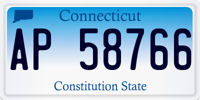 CT license plate AP58766