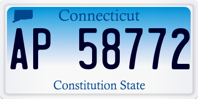 CT license plate AP58772