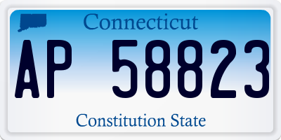 CT license plate AP58823