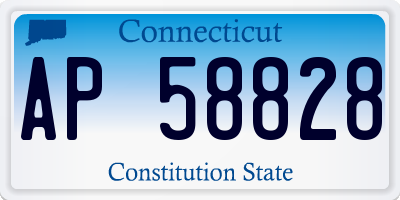 CT license plate AP58828