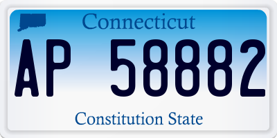 CT license plate AP58882