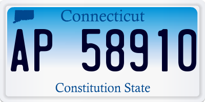 CT license plate AP58910
