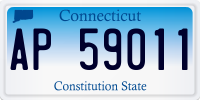 CT license plate AP59011