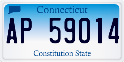 CT license plate AP59014