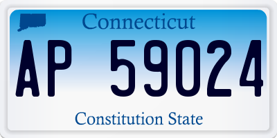 CT license plate AP59024